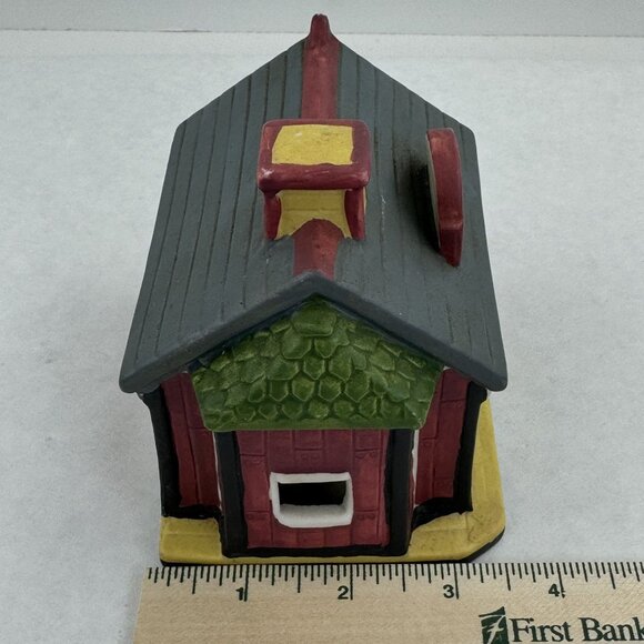 1998 Dickens Collectables Sugar Creek County Railroad Station Lighted Christmas - Picture 12 of 16